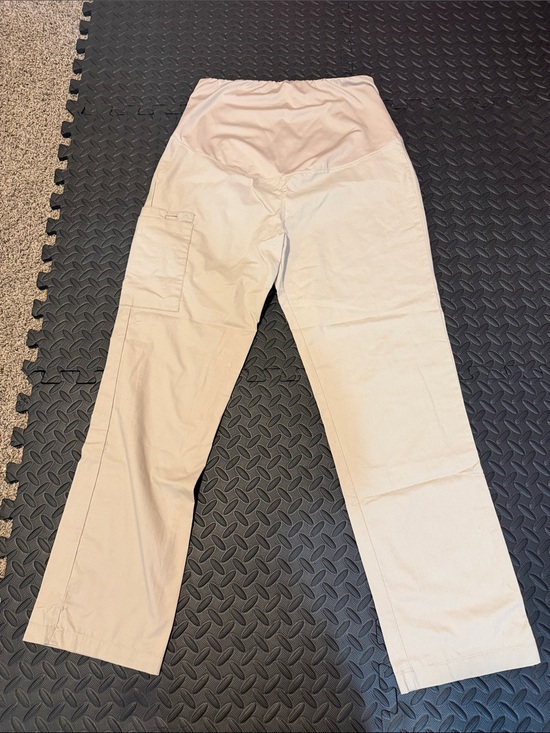 wonder work Pants - Comfort Fit Maternity Track Pants - Light Beige